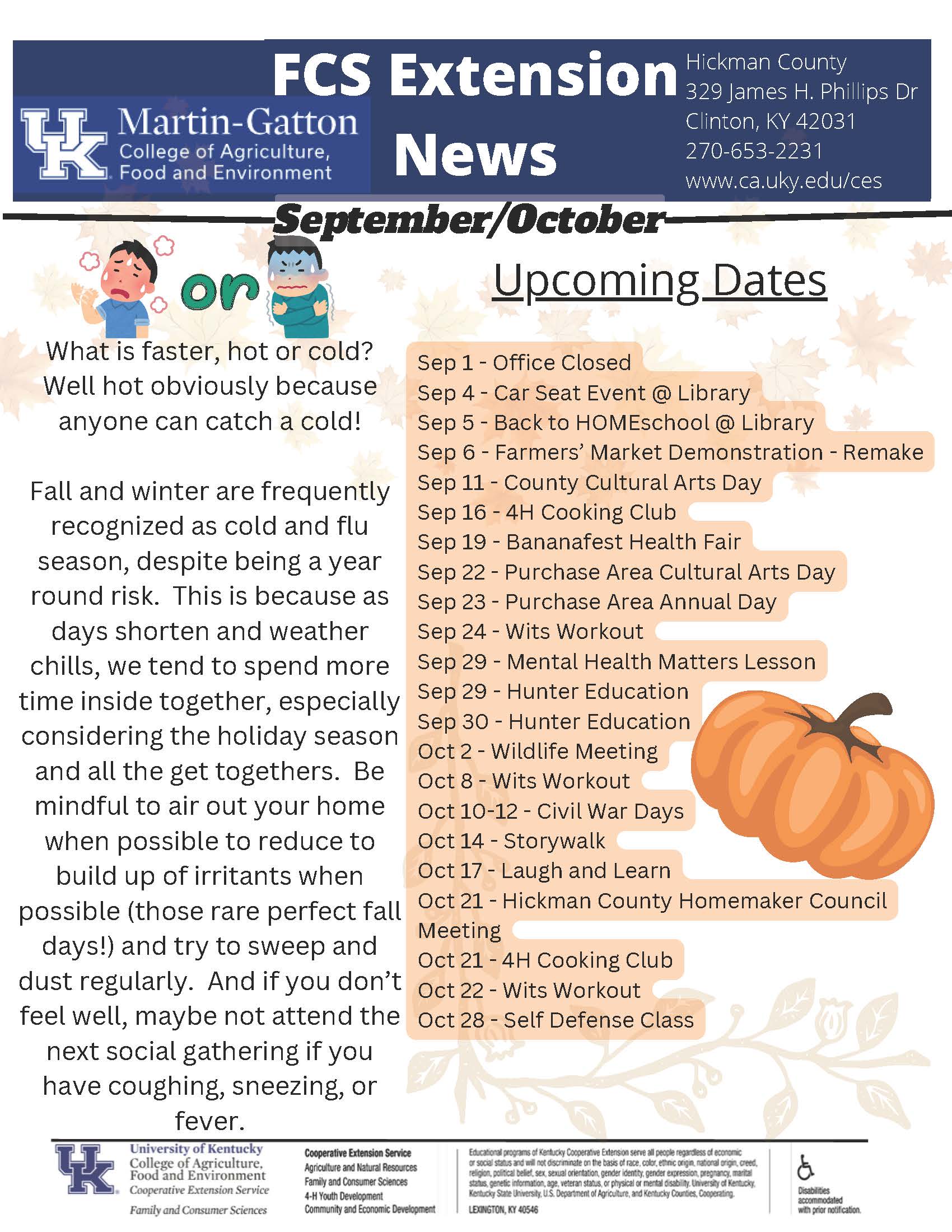 September/October FCS 2025 Newsletter